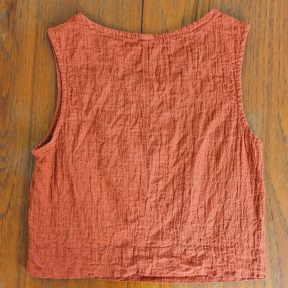 Elizabeth Suzann Petra Crop Terra Linen Gauze - Picture 9 of 10